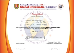 sertifikat komputer online